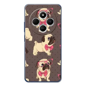 Чехол (ТПУ) Милые собачки для Tecno Spark 30C (Собачки Мопсики)