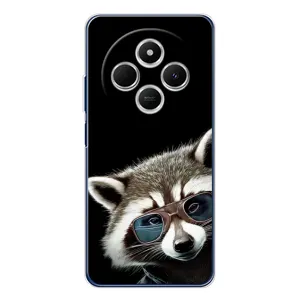 Силіконовий Чохол з Энотами на Tecno Spark 30C (Стильний Єнот)