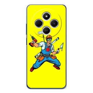 Силіконовий бампер (Працівники) на Tecno Spark 30C (Будівельник)