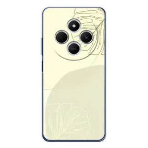 Чехол цветочный дизайн для Tecno Spark 30C (Зелёный фон)