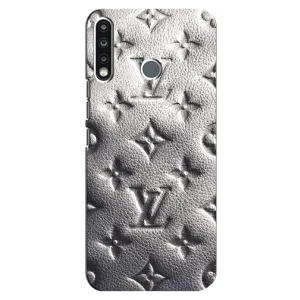 Текстурный Чехол Louis Vuitton для Техно Спарк 4 (Бежевый ЛВ)