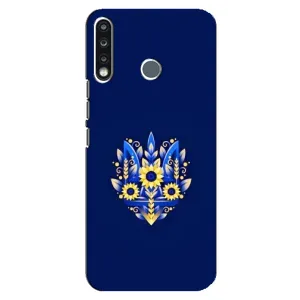 Чехол Укр Символика для TECNO Spark 4 (Цветущий Герб)
