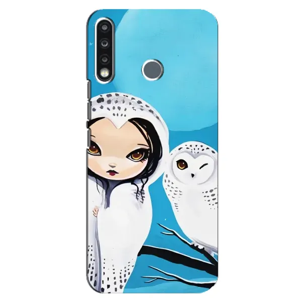 Чехол с рисунком «Девочка Сова» для TECNO Spark 4 Чехол с рисунком «Девочка Сова» для TECNO Spark 4