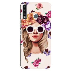 Чехол с картинкой Модные Девчонки TECNO Spark 4 (Девушка в очках)