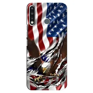 Чехол Флаг USA для TECNO Spark 4 (Флаг USA)