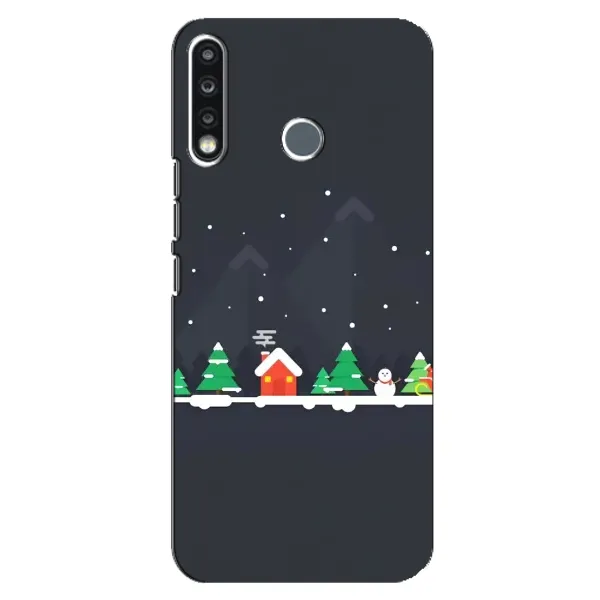 Чехол с рисунком «Город зимний» для TECNO Spark 4 Чехол с рисунком «Город зимний» для TECNO Spark 4