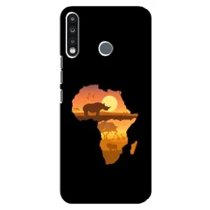 Летний Чехол на TECNO Spark 4 (Карта)