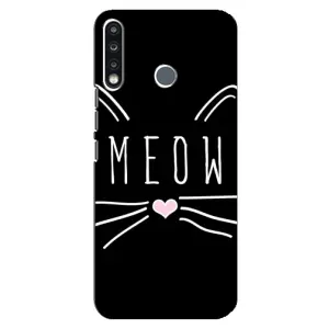 Бампер с изображением Котиков для Техно Спарк 4 (КОТИК MEOW)