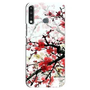 Чехол с принтом САКУРЫ на TECNO Spark 4 (Красивая Сакура)