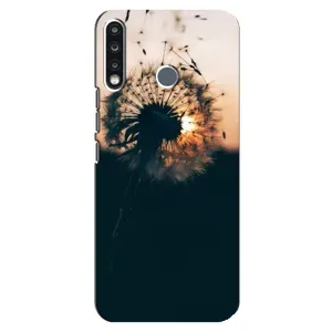 Силиконовый Чехол с одуванчиками на TECNO Spark 4 (Красивый одуванчик)