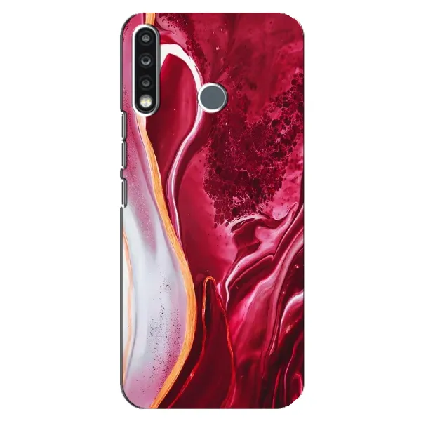 Чехол с рисунком «Красный мрамор» для TECNO Spark 4 Чехол с рисунком «Красный мрамор» для TECNO Spark 4