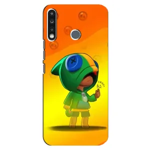 Чехол Бравл Старс для TECNO Spark 4 (LEON в кофте)