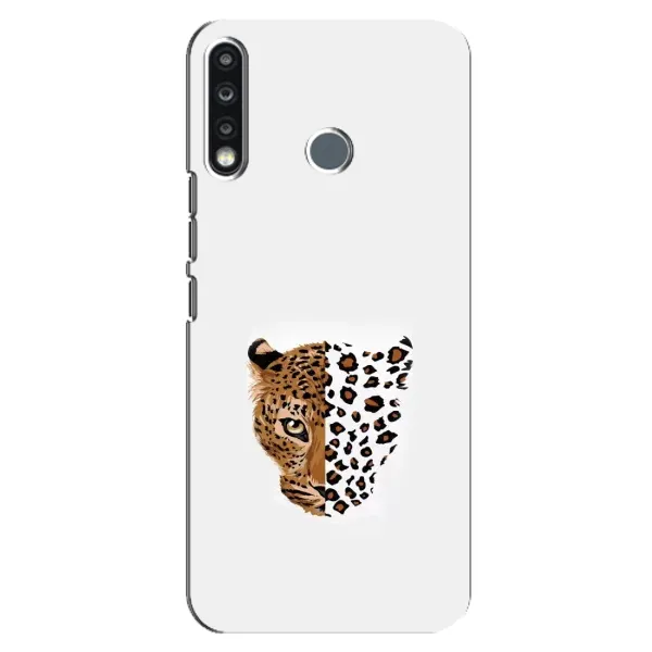 Чехол с рисунком «Леопард на белом» для TECNO Spark 4 Чехол с рисунком «Леопард на белом» для TECNO Spark 4