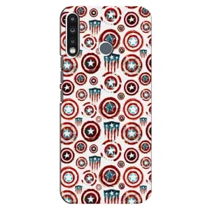 Чехол с Щитом Капитана Америки на TECNO Spark 4 (Марвел щиты)