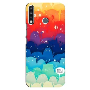 Силиконовый чехол с котиком для TECNO Spark 4 (Mew)