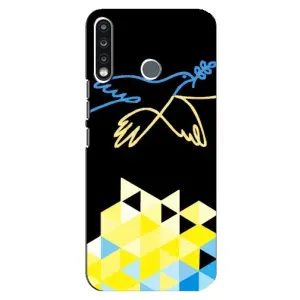 Чехол на TECNO Spark 4 Украинский дизайн (Мир для Украины)