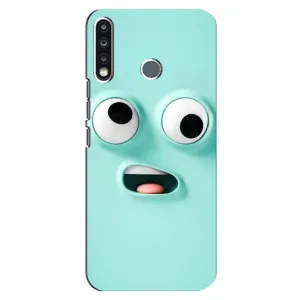 Силиконовые Чехлы (смешные стикеры) для TECNO Spark 4 (Забавное мятное лицо)