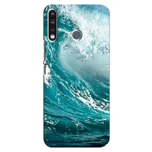 Летний Чехол на TECNO Spark 4 (Морская волна)