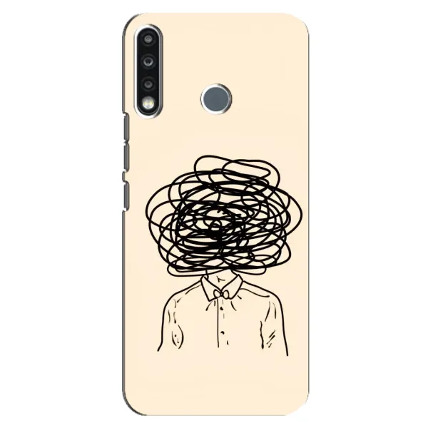 Чохол з малюнком «Думки» для TECNO Spark 4 Чохол з малюнком «Думки» для TECNO Spark 4