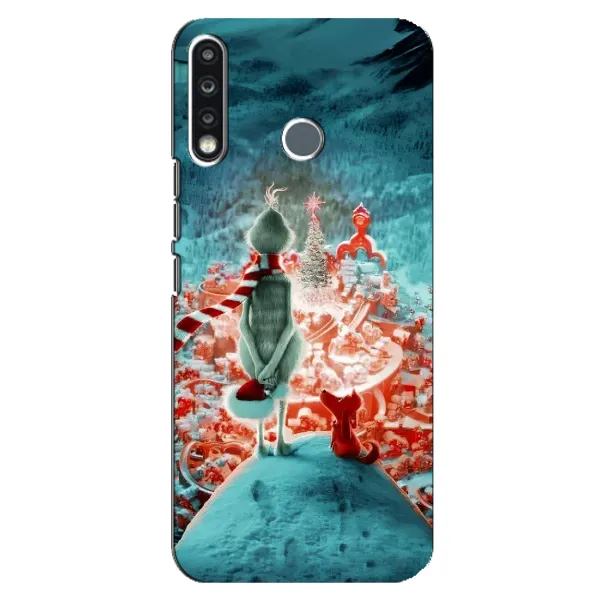 Чехол с рисунком «Новогодний Гринч» для TECNO Spark 4 Чехол с рисунком «Новогодний Гринч» для TECNO Spark 4