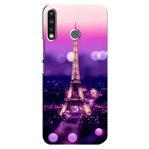 Чехол с Эйфелевой башней на TECNO Spark 4 (Париж башня)