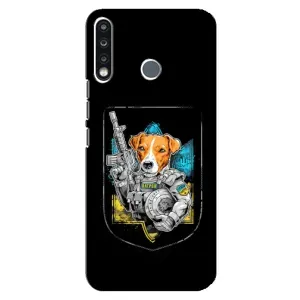 Чохол з принтом для TECNO Spark 4 (Патрон Воїн)