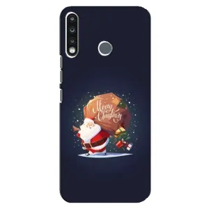 Чохол Санта Клаус для TECNO Spark 4 (Подарунки від Санти)