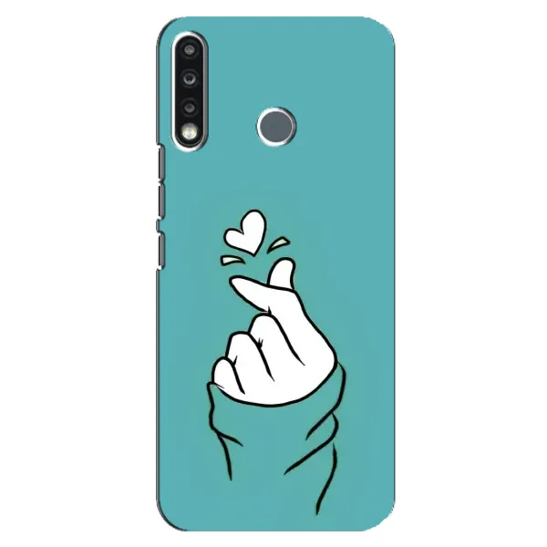 Чехол с рисунком «Сердечко на бирюзовом» для TECNO Spark 4 Чехол с рисунком «Сердечко на бирюзовом» для TECNO Spark 4