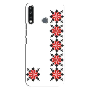 Силіконовый Чохол на TECNO Spark 4 з картинкой Вишиванки (Силует вишиванки)
