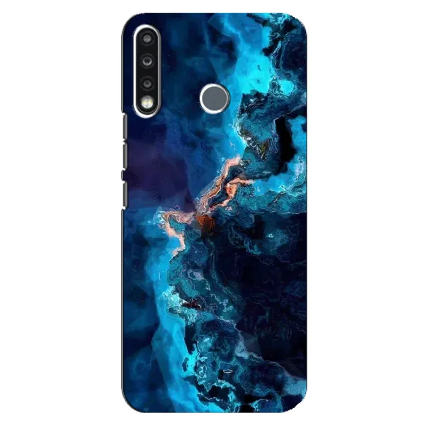Чехол с рисунком «Синий мрамор» для TECNO Spark 4 Чехол с рисунком «Синий мрамор» для TECNO Spark 4