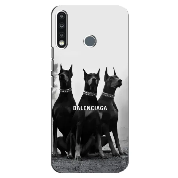 Чехол с рисунком «Три добермана» для TECNO Spark 4