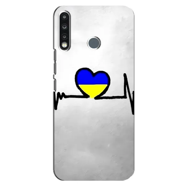 Чехол с рисунком «Украинская кардиограмма» для TECNO Spark 4
