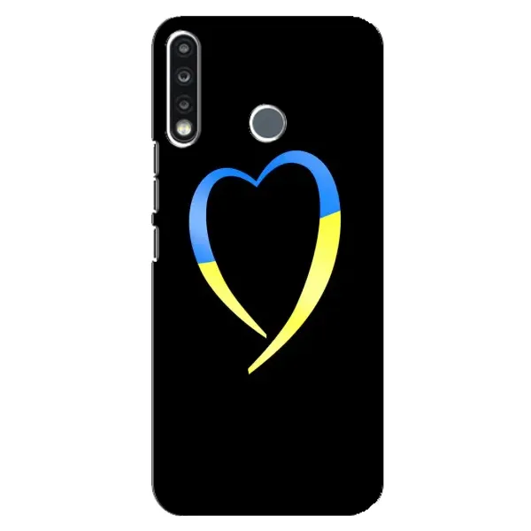 Чехол с рисунком «Украинское сердце» для TECNO Spark 4