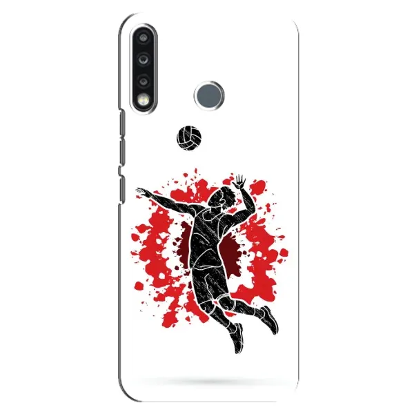 Чехол с рисунком «Волейболист» для TECNO Spark 4 Чехол с рисунком «Волейболист» для TECNO Spark 4