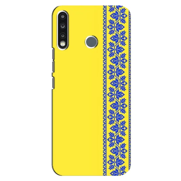 Чехол с рисунком «Вышиванка на желтом» для TECNO Spark 4 Чехол с рисунком «Вышиванка на желтом» для TECNO Spark 4