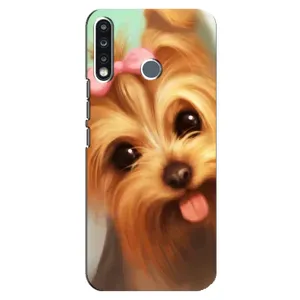 Чехол (ТПУ) Милые собачки для TECNO Spark 4 (Йоршенский терьер)