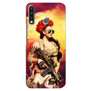 ЗСУ Чехлы (TPU) для TECNO Spark 4 (Женщина солдат)