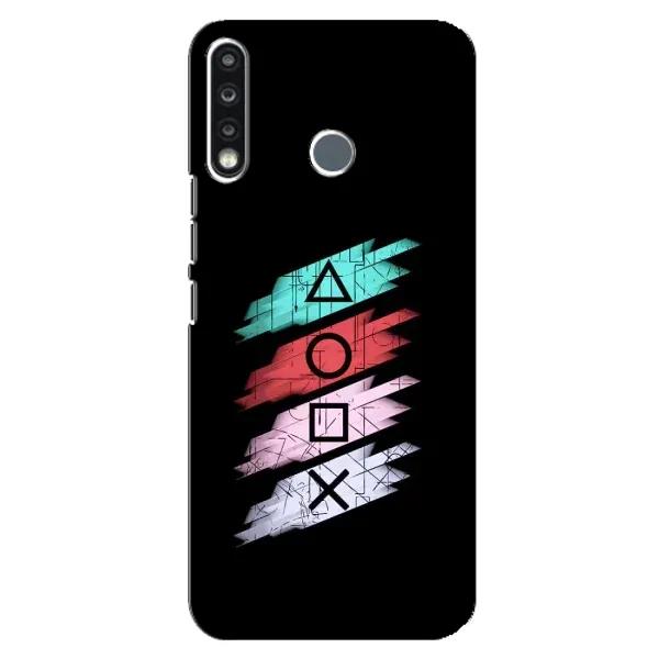 Чехол с рисунком «Значки Sony» для TECNO Spark 4 Чехол с рисунком «Значки Sony» для TECNO Spark 4