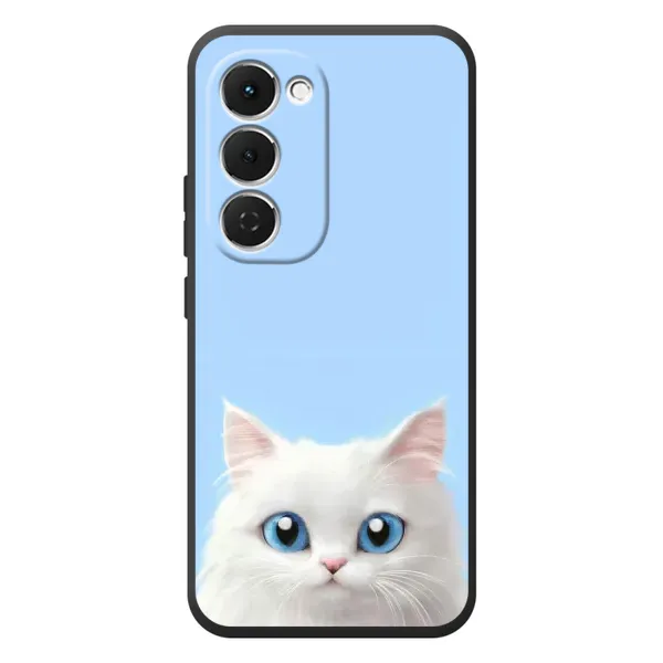 Чехол с рисунком «Белый кот» для TECNO Spark 40 Pro Plus Чехол с рисунком «Белый кот» для TECNO Spark 40 Pro Plus