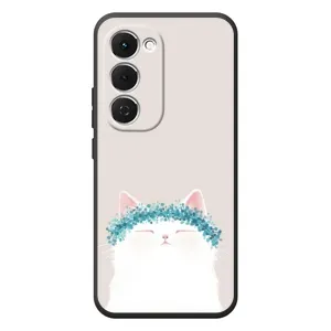 Чехол на тематику: Коты для TECNO Spark 40 Pro Plus (Белый котик)
