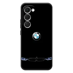 Силиконовый бампер с картинкой машины на Tecno Spark 40 Pro Plus (Черный BMW)