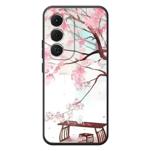 Чехол с принтом САКУРЫ на Tecno Spark 40 Pro Plus (Чайная церемония)