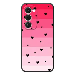 Чехлы с тематикой "Маленькие Сердечки" на Tecno Spark 40 Pro Plus (Чорные сердечки)