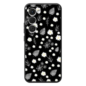 Чохли з тематикою "КВІТИ" на Tecno Spark 40 Pro Plus (цвітіння на чорному)