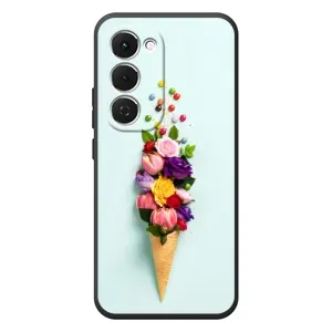 Чохли з тематикою "КВІТИ" на Tecno Spark 40 Pro Plus (Квітка-морозиво)
