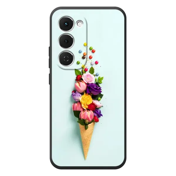 Чехол с рисунком «Цветок-мороженное» для TECNO Spark 40 Pro Plus Чехол с рисунком «Цветок-мороженное» для TECNO Spark 40 Pro Plus
