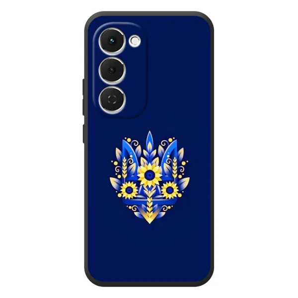 Чехол с рисунком «Цветущий Герб» для TECNO Spark 40 Pro Plus