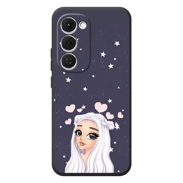 Чехол с рисунком «Девушка и сердечки» для TECNO Spark 40 Pro Plus Чехол с рисунком «Девушка и сердечки» для TECNO Spark 40 Pro Plus