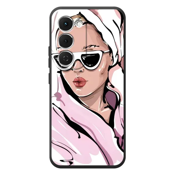 Чехол с рисунком «Девушка в халате» для TECNO Spark 40 Pro Plus Чехол с рисунком «Девушка в халате» для TECNO Spark 40 Pro Plus
