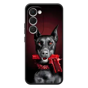 Чехол ДОБЕРМАН для Tecno Spark 40 Pro Plus (Доберман злой)